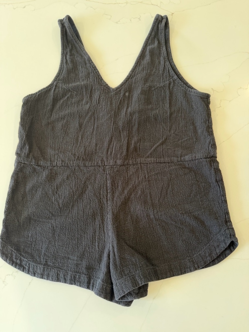 Mikoh Ibarra V-Neck Sleeveless 100% Cotton Romper